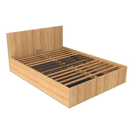 Sommier zoné coffre effet chêne blanchi